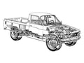Chevrolet LUV cutaway A4 Photo Print