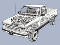 Chevrolet S10 1981 cutaway A4 Photo Print