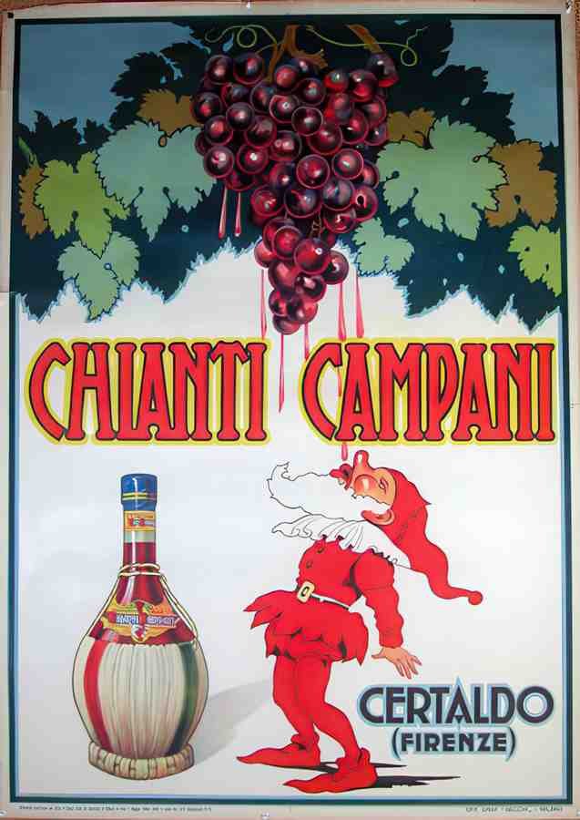 ChiantiCampani Vintage Advert A4 Photo Print