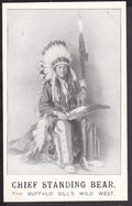 Chief Standing Bear With Buffalo Bill s Wild West Vintage A4 Photo Print