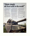 Chieftain Tank Article Vintage Retro Advert Poster A4 Photo Print