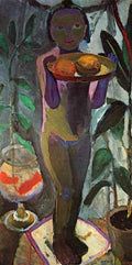 Child With Goldfish Glass Paula Modersohnbecker A4 Photo Print
