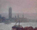 Childe Hassam Houses Of Parliament Early Evening A4 Photo Print