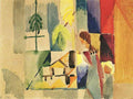 Children At The Vegetable Shop Ii August Macke Expressionism A4 Photo Print