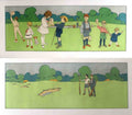 Children Cricket Game Vintage Retro Advert Poster A4 Photo Print