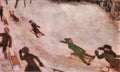 Children Sledding Franz Von Stuck Symbolism A4 Photo Print