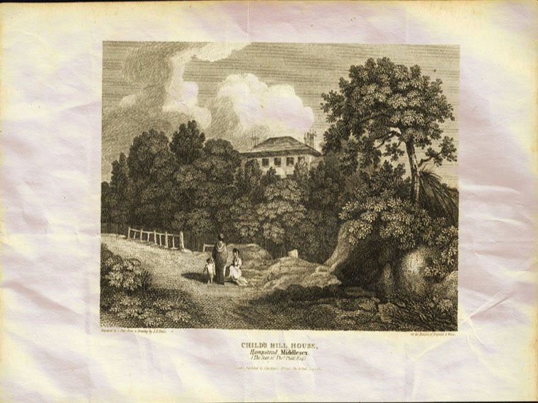 Childs Hill House Middlesex London England Uk Britton Pote 1815 Vintage A4 Photo Print