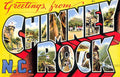 Chimney Rock Luggage Label Vintage A4 Photo Print