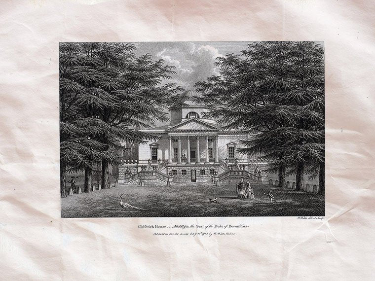 Chiswick House Middlesex Duke Of Devonshire Uk Watts 1779 Vintage A4 Photo Print