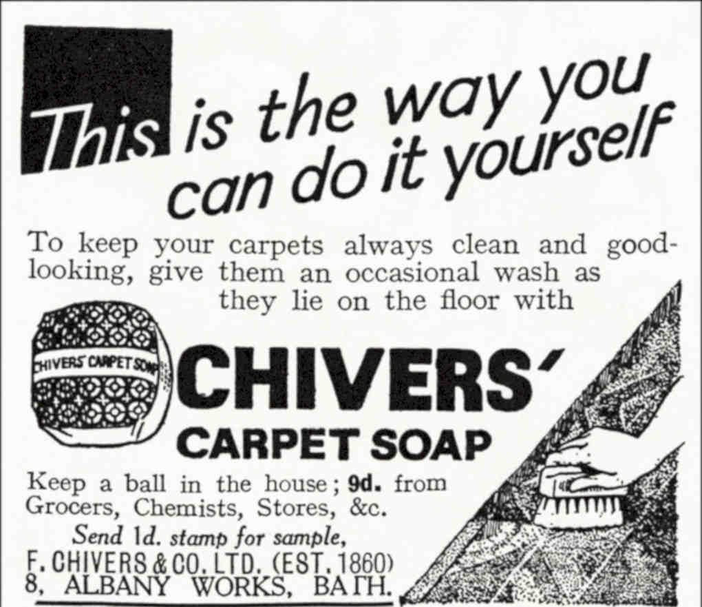 Chivers Carpet Soap 1 Vintage Retro Advert Poster A4 Photo Print