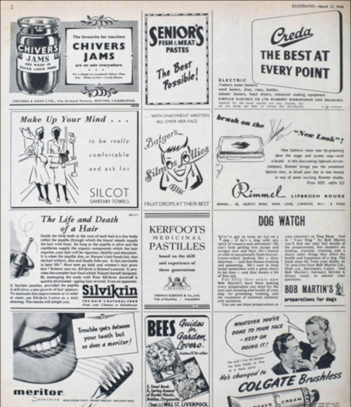 Chivers Silcot Beauty Vintage Retro Advert Poster A4 Photo Print