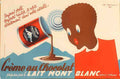 ChocolatMontBlanc Vintage Advert A4 Photo Print