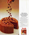 Chocolate Gateau Sara Vintage Retro Advert Poster A4 Photo Print