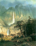 Cholooke Yosemite Watterfall Bierstadt A4 Photo Print