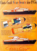 Chris Craft Showboats 2 Vintage Retro Advert Poster A4 Photo Print
