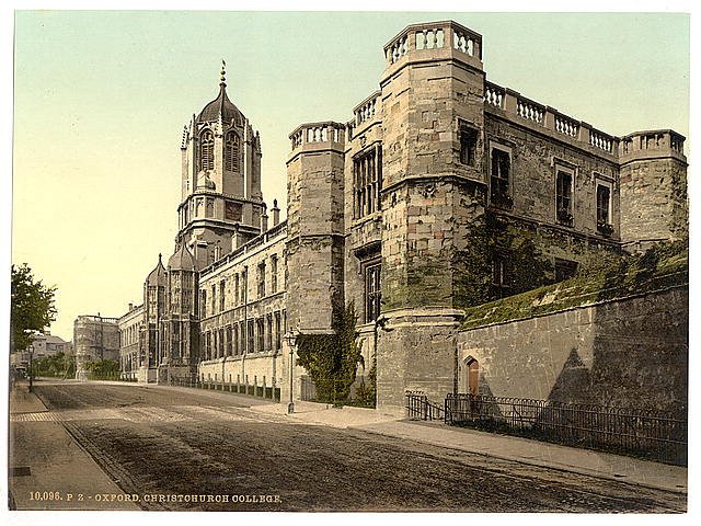 Christ Church College Oxford Vintage A4 Photo Print