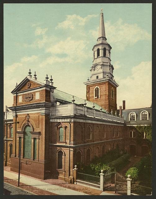 Christ Church Philadelphia Vintage A4 Photo Print
