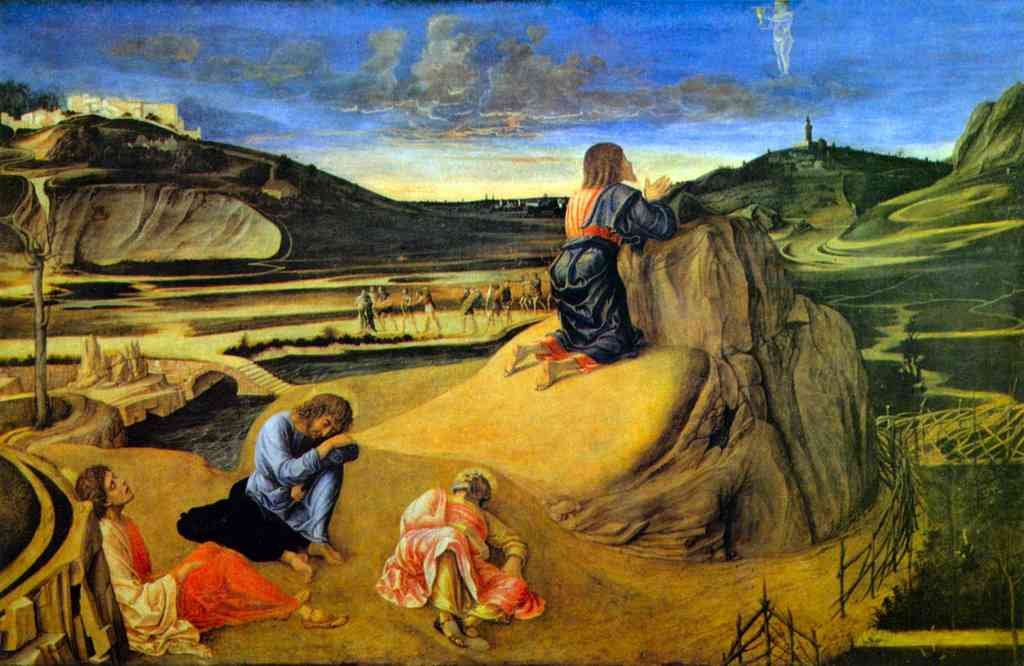 Christ On The Mount Of Olives Bellini A4 Photo Print