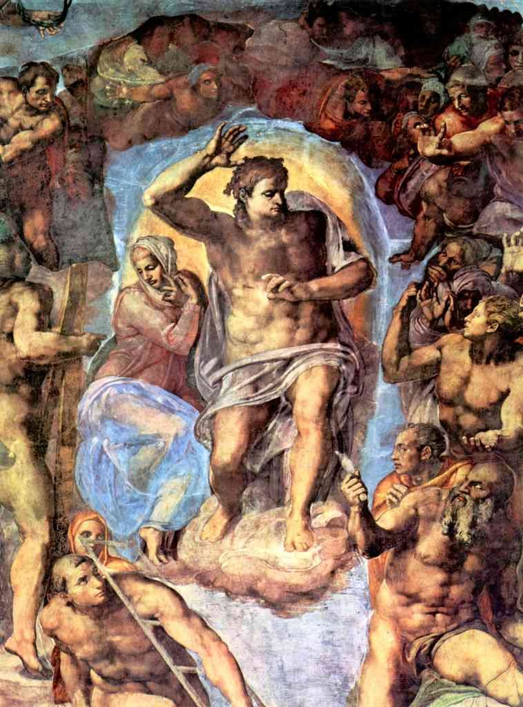 Christ With Mary Michelangelo A4 Photo Print
