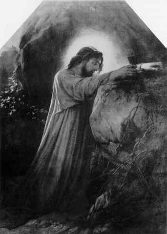 Christ on the Mount of Olives 1855 A4 Photo Print