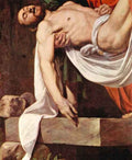 Christ's burial detail 2 by Caravaggio A4 Photo Print