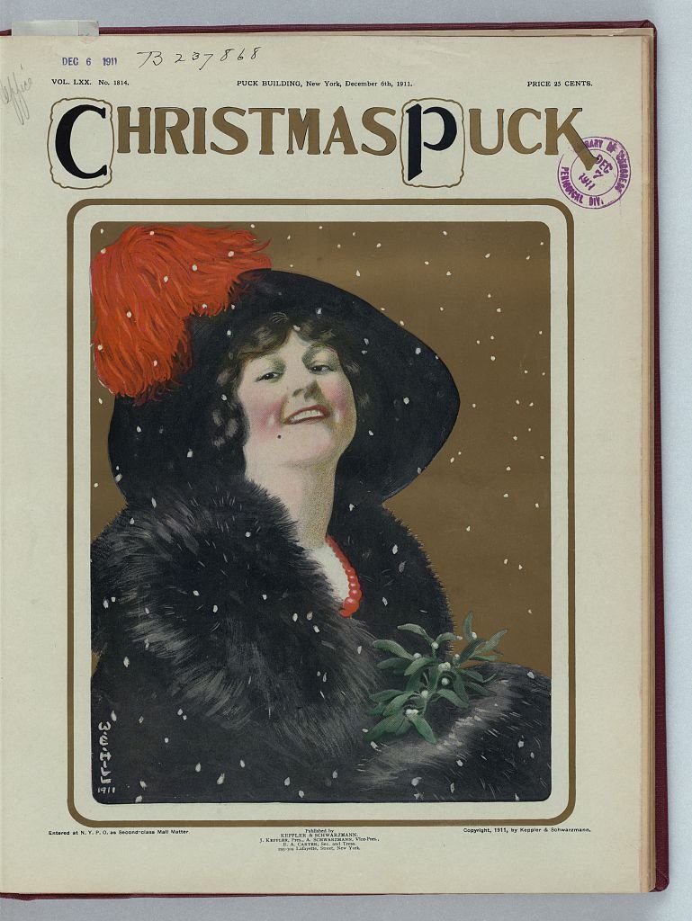 Christmas Puck 1911 PUCK A4 Photo Print