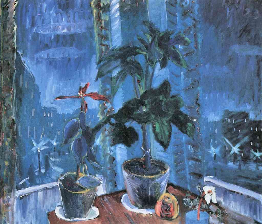 Christmas Quiet Life With View Of The Road Walter Gramatte Expressionism A4 Photo Print