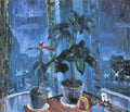 Christmas quiet life with view of the road by Walter Gramatte Expressionism A4 Photo Print