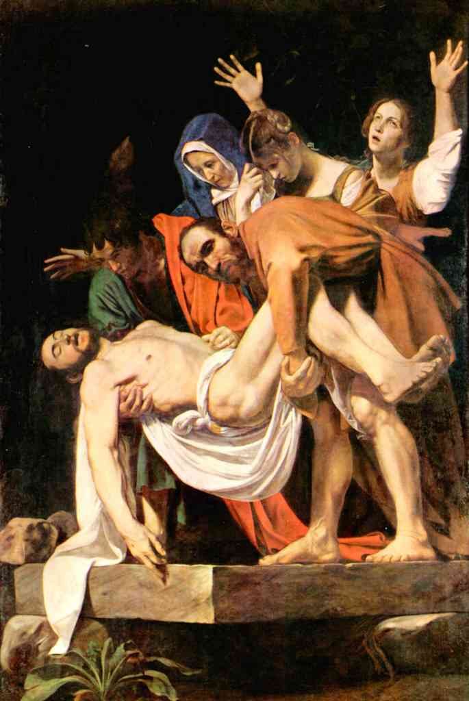 Christs Burial Caravaggio A4 Photo Print