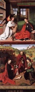 Christus Petrus Annunciation And Nativity A4 Photo Print