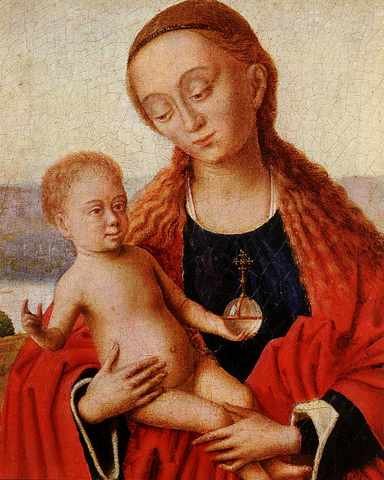 Christus Petrus MadonnDetail A4 Photo Print