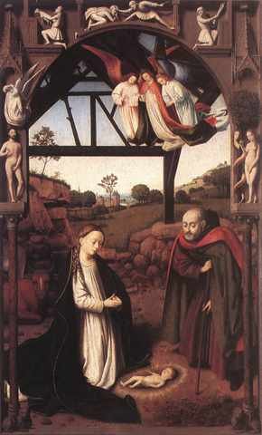 Christus Petrus Nativity A4 Photo Print