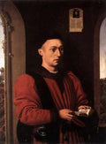 Christus Petrus Portrait Of Young Man A4 Photo Print