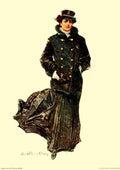 Christy Chandler Our Girls 1907 Lady in overcoat A4 Photo Print