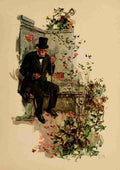 Christy Chandler Riley Roses 1909 Old man in garden A4 Photo Print