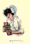 Christy Chandler Songs of Sentiment 1910 Bonnet lady A4 Photo Print