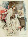 Christy Chandler The Princess 1911 Princess at bedside A4 Photo Print