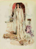 Christy Chandler The Princess 1911 Princess with cheetahs A4 Photo Print