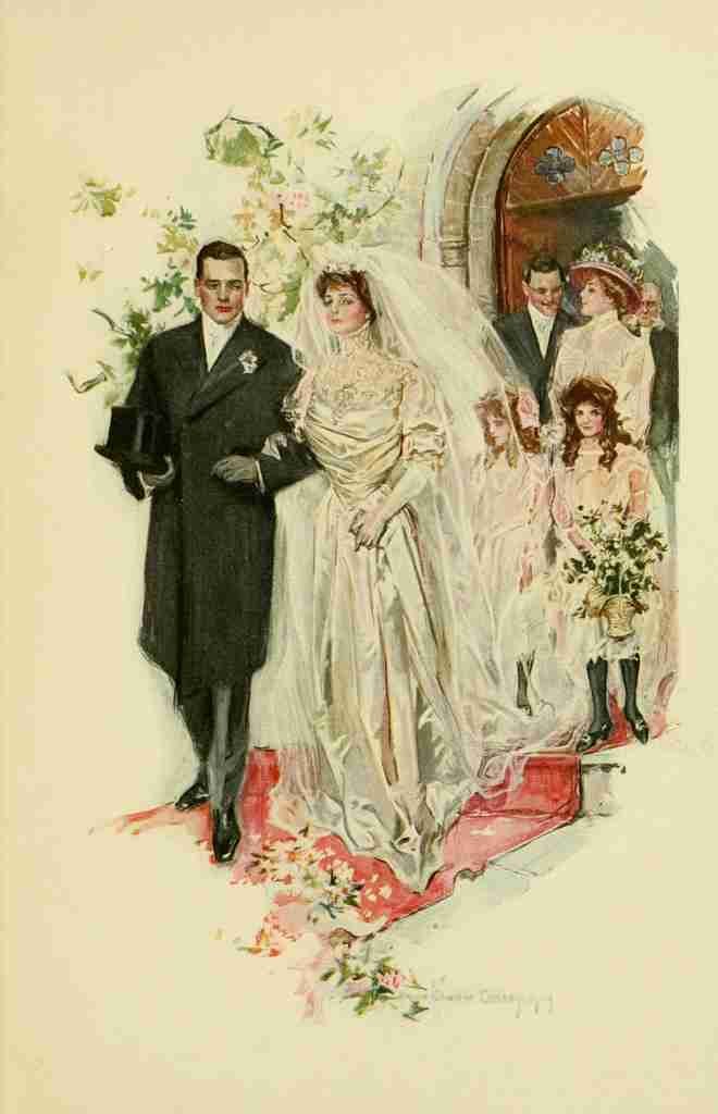 Christy Chandler Two Lovers 1909 Wedding Day A4 Photo Print