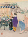 Chrysanthemums at Somei Floral Art of Japan 1899 A4 Photo Print