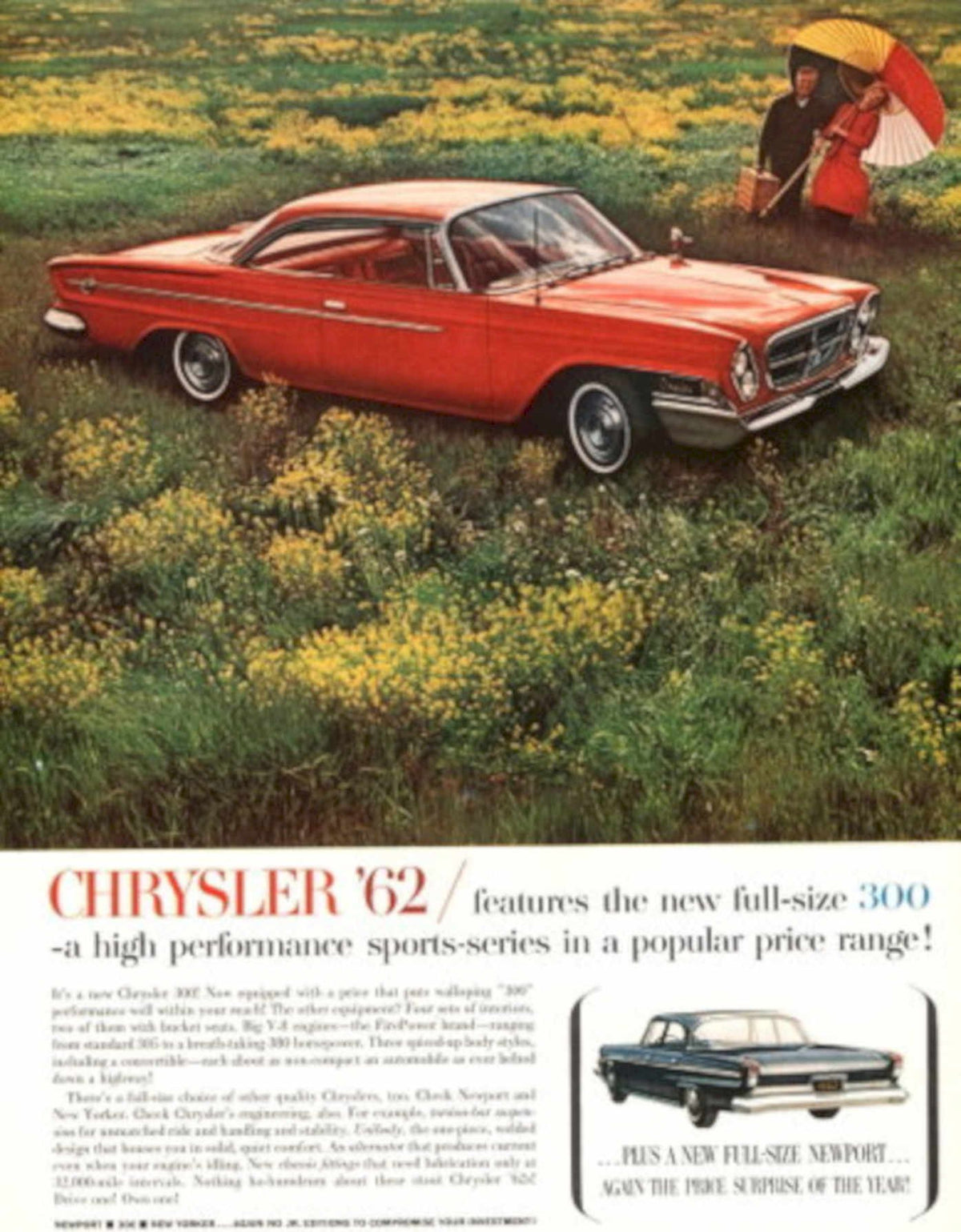 Chrysler 300 Coupe 1960s Vintage Retro Advert