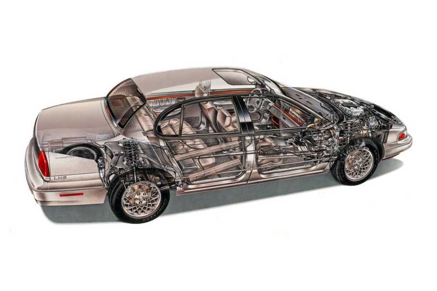Chrysler LHS 1997 2048x1365 cutaway A4 Photo Print