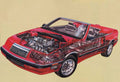 Chrysler LeBaron 1987 cutaway A4 Photo Print