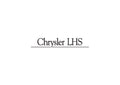 Chrysler Lhs1 A4 Photo Print