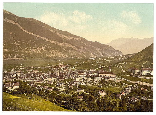 Chur Grisons Vintage A4 Photo Print