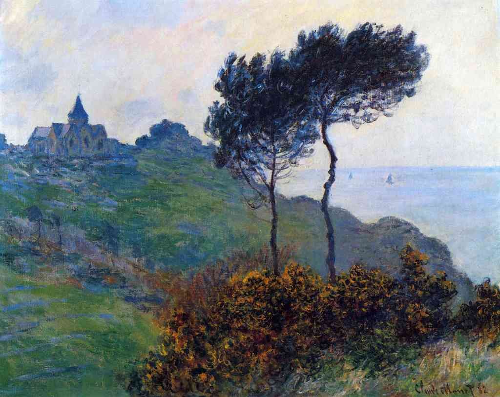 Church At Varengeville Monet A4 Photo Print