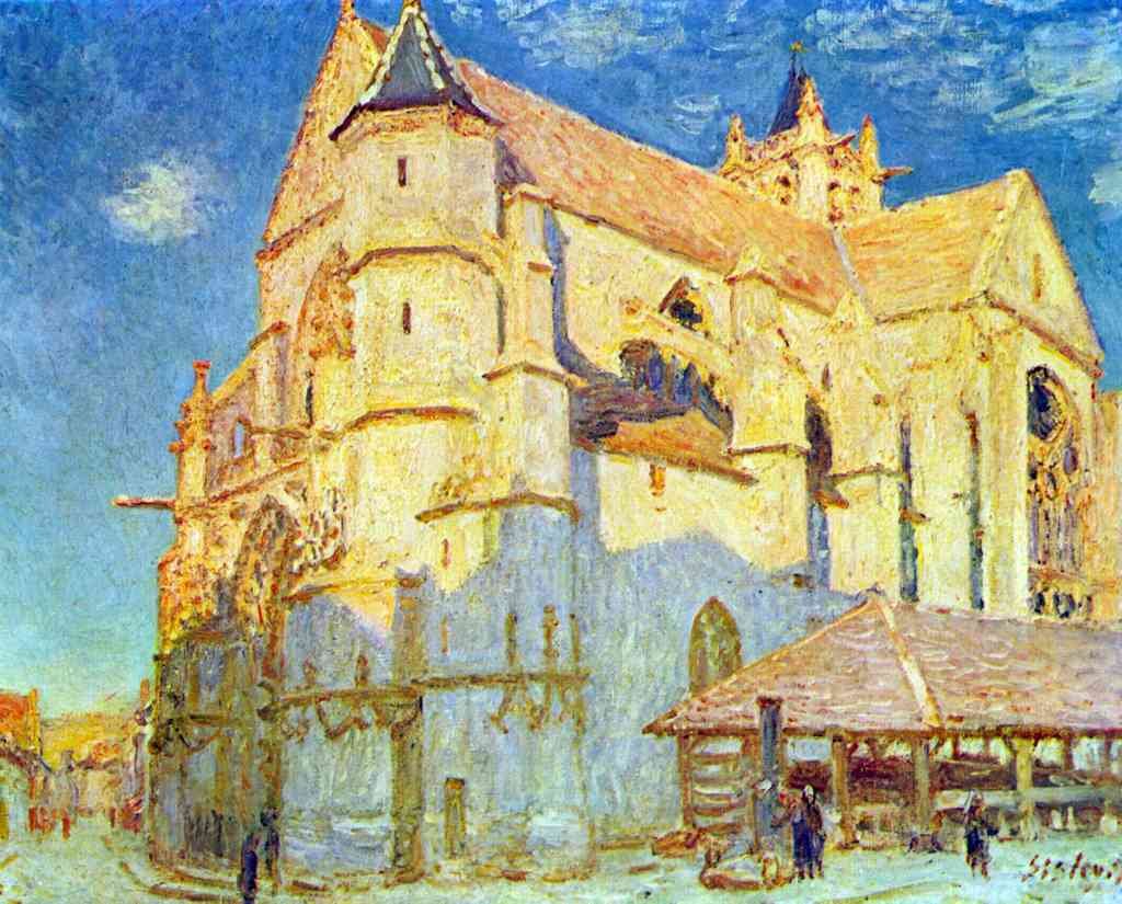 Church Of Moret Sisley A4 Photo Print