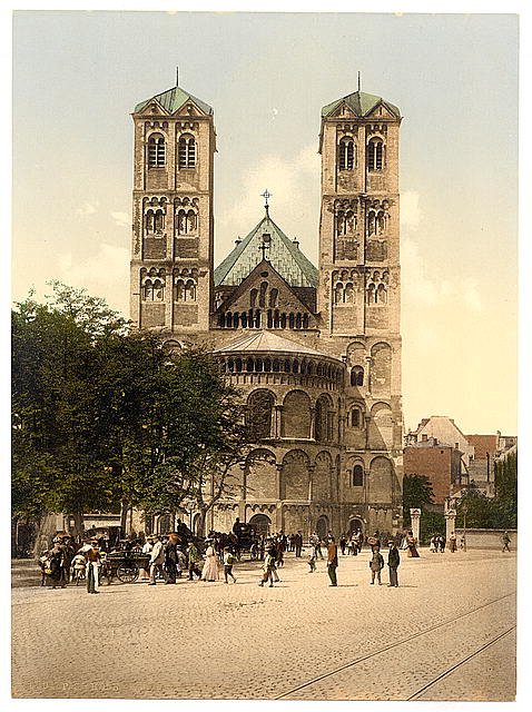 Church of St Gereon Cologne the Rhine Vintage A4 Photo Print