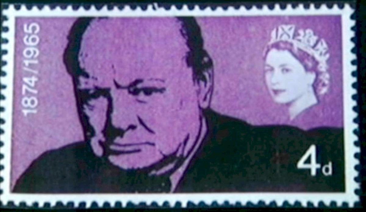 Churchill Stamp Elizabeth 1960s Vintage Retro Advert
