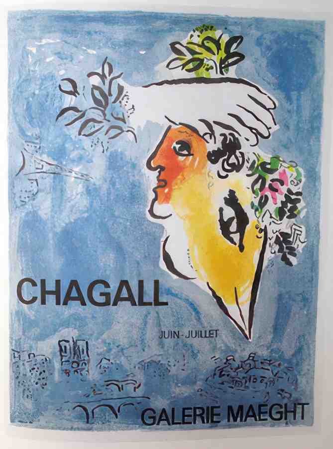 CielbleubyChagall Vintage Advert A4 Photo Print